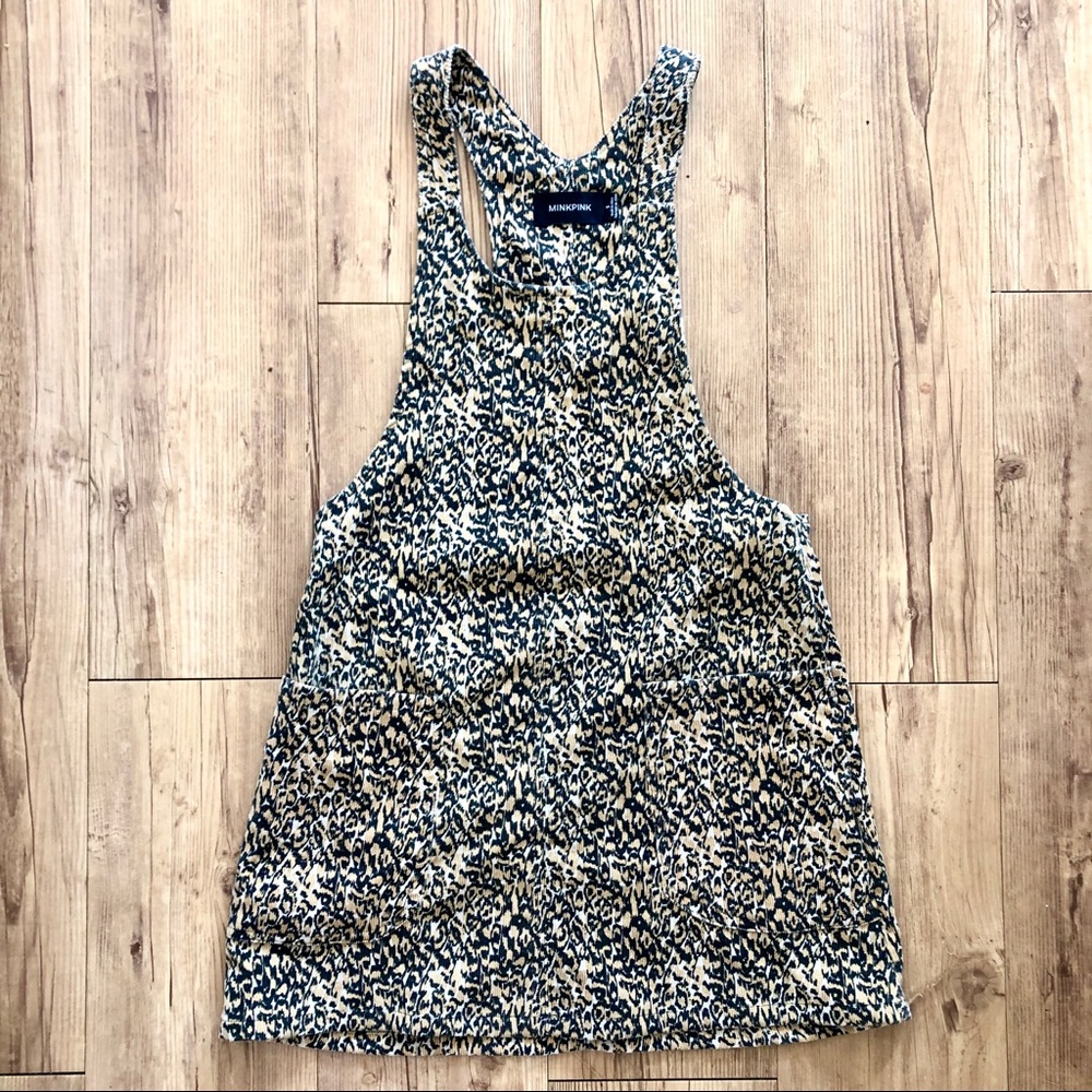 MINKPINK Leopard Overall Dress ☀️